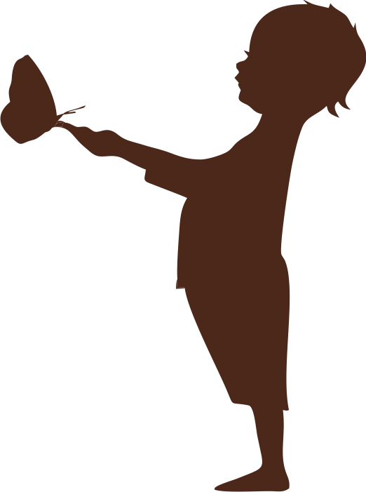 Silhouette child